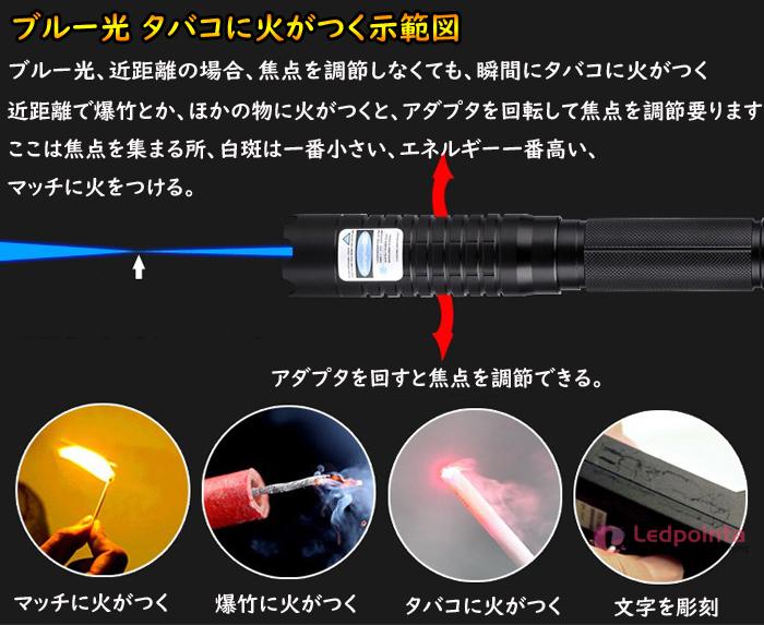 1600mwブルーレーザーポインターたくさんのきれいな図案